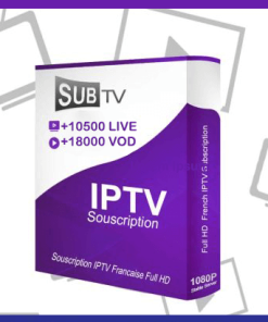 abonnement officiel IPTV SUBTV pour 3 appareils en même temps.