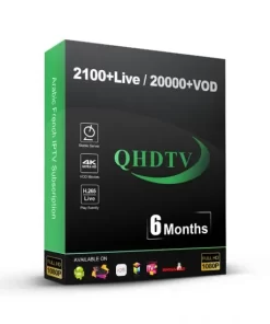 QHDTV IPTV Abonnement pour 3 appareils – Parfait pour les Familles