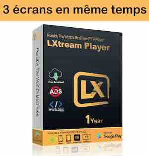 QHDTV IPTV SHOP Lxtream 12 mois pour 3 appareils - Parfait pour les Familles lxtream iptv multi-screen