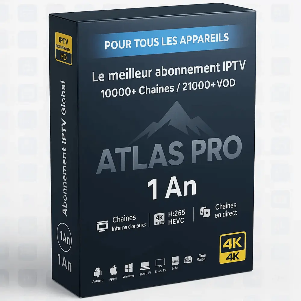 QHDTV IPTV SHOP Atlas Pro IPTV 12 mois : L'Abonnement Stable et Complet Abonnement IPTV Atlas Pro France - 12 mois - plus de 10000 Chaînes & 21000 VOD - Qualité 4K